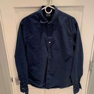 Hartford deep blue button down large